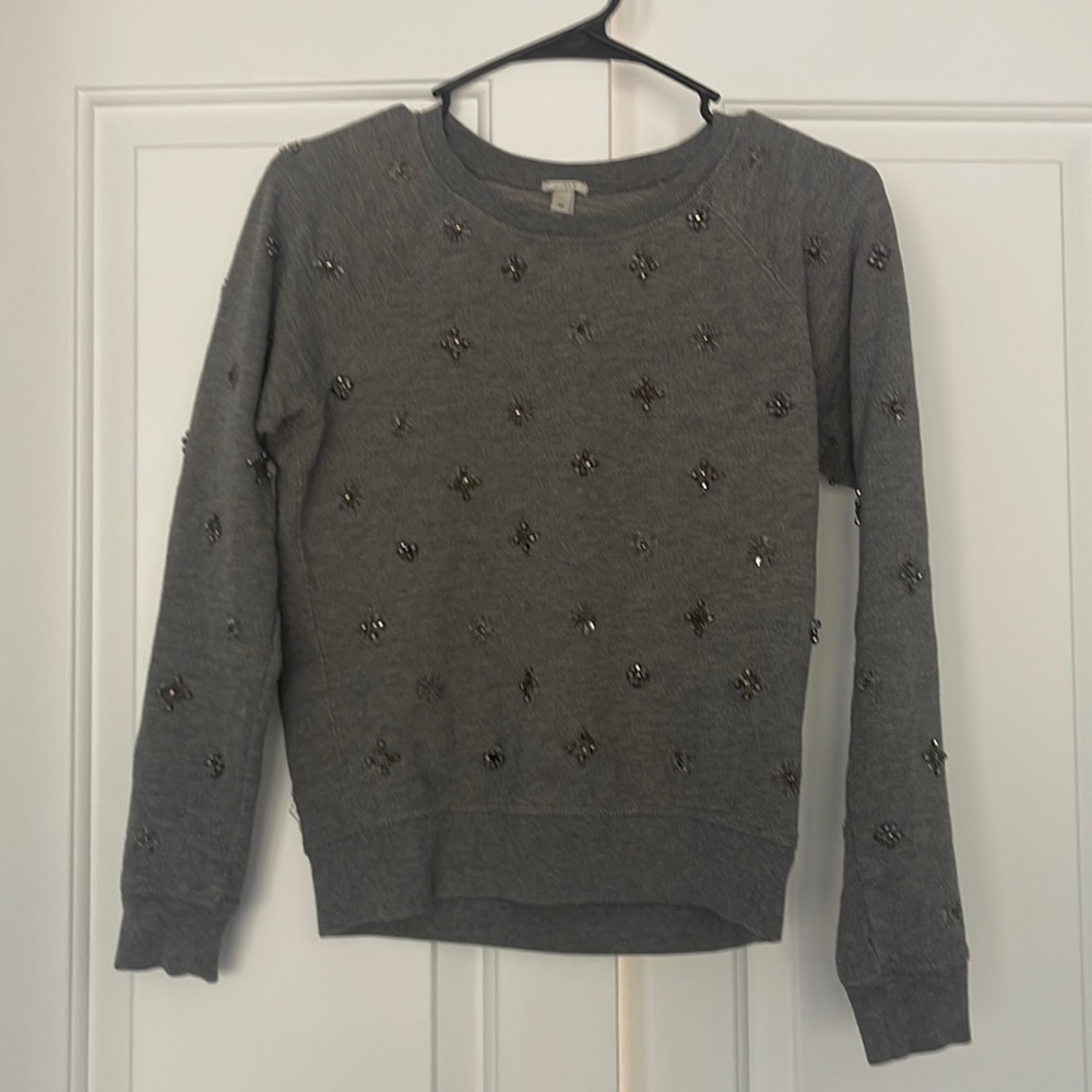 J Crew Embellished sweatshirt